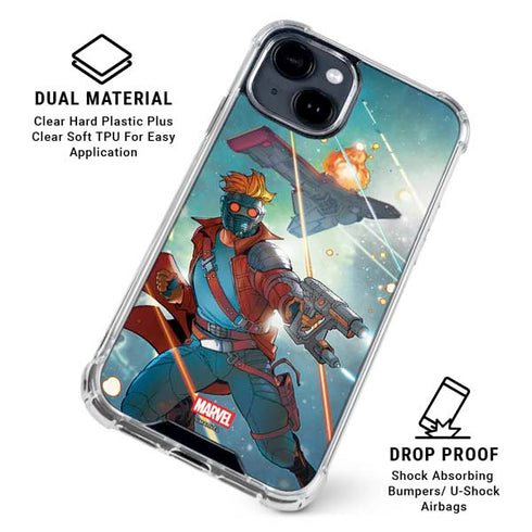 Marvel Star-Lord Galactic Showdown iPhone 14 Clear Case